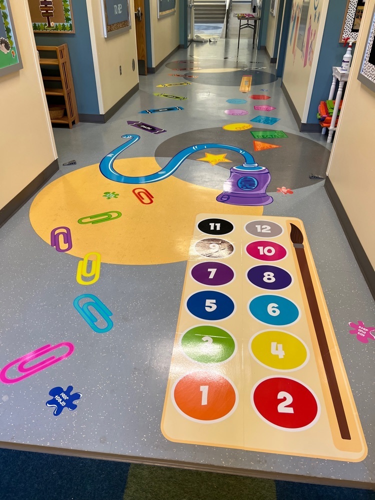 new sensory path outside the kindergarten classrooms 
