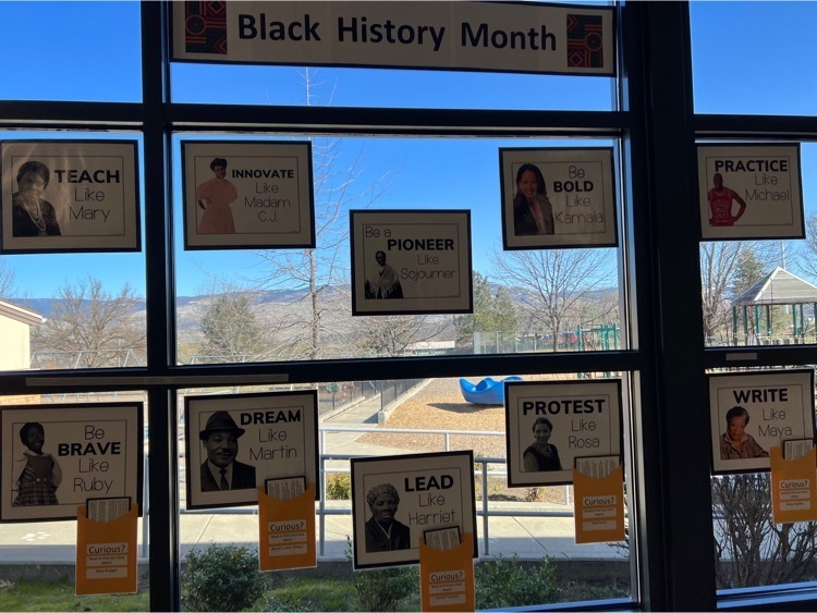 Black History Month bulletin boards around Bellview