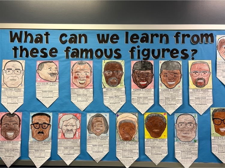 Black History Month bulletin boards around Bellview