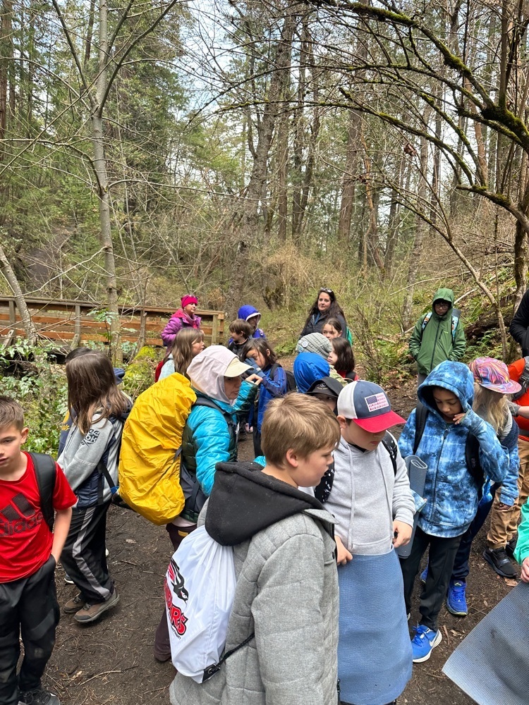 Mr. Carnes 4th grade trip to Oredson Todd Woods