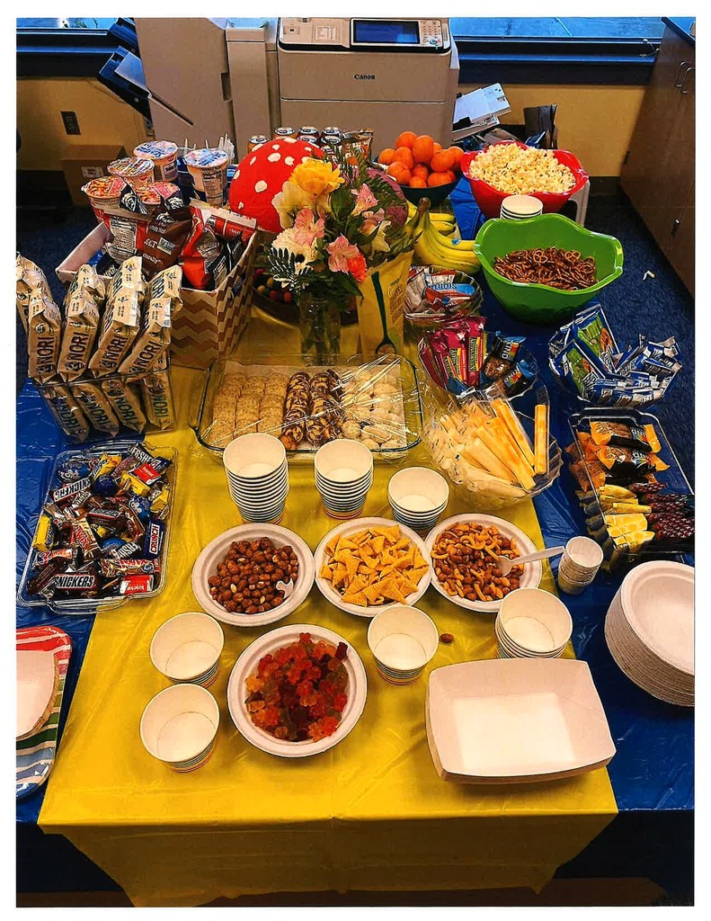 spread of food on table
